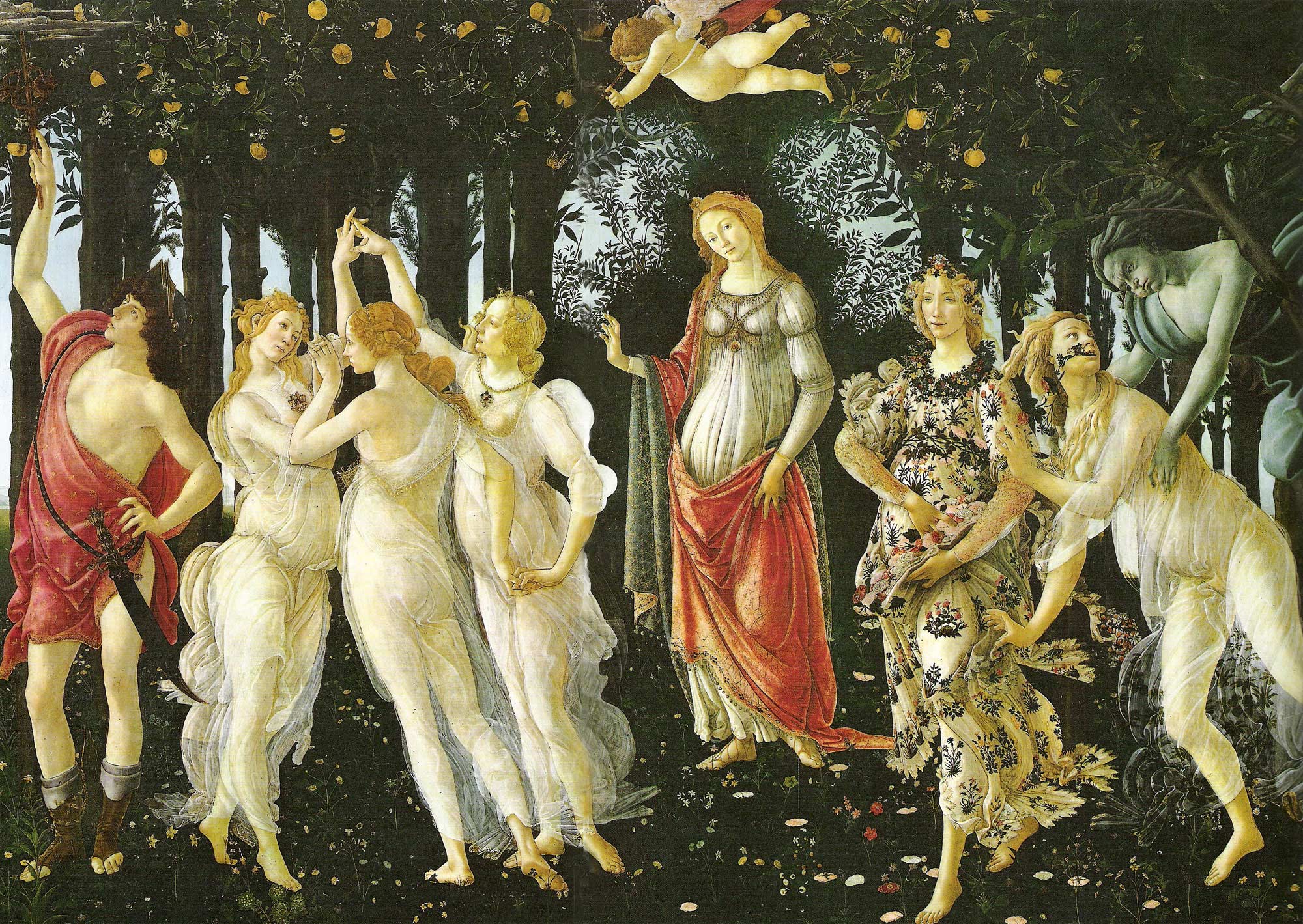 Primavera,1477 By Sandro Botticelli